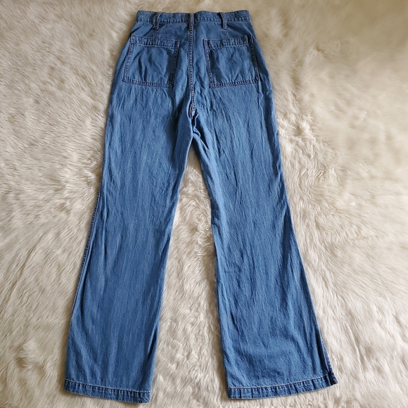 Madewell Relaxed Loose Flare Jeans Size 26 - Picture 5 of 13